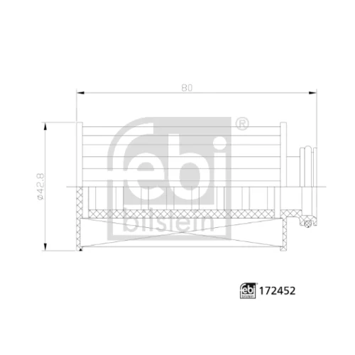 Filter močoviny 172452 (FEBI Bilstein) - obr. 1