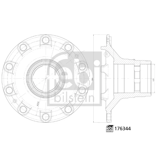 Náboj kolesa FEBI BILSTEIN 176344