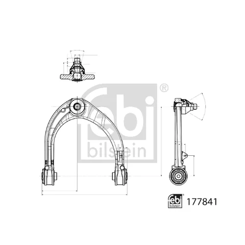 Rameno zavesenia kolies 177841 (FEBI Bilstein) - obr. 1