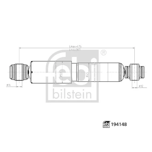 Tlmič pérovania FEBI BILSTEIN 194148