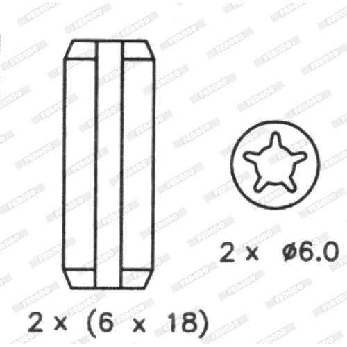Sada brzdových čeľustí FSB216 /FERODO/ - obr. 3