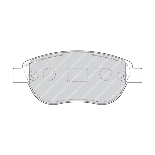 Sada brzdových platničiek kotúčovej brzdy FDB5028 /FERODO/ - obr. 2
