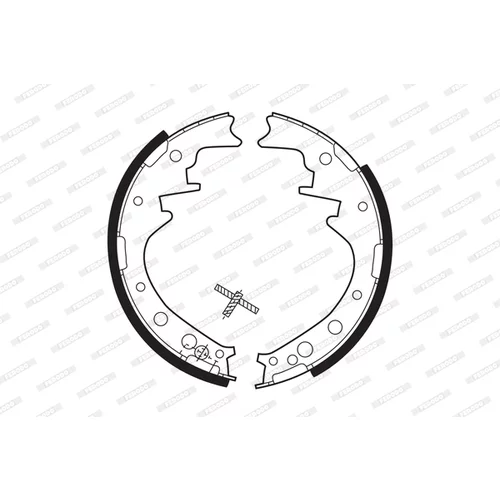Sada brzdových čeľustí FSB184 /FERODO/