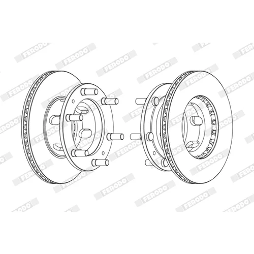 Brzdový kotúč FERODO FCR108A