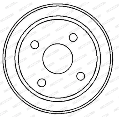 Brzdový bubon FDR329251 /FERODO/ - obr. 3