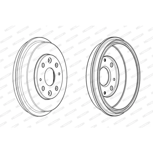 Brzdový bubon FDR329322 /FERODO/ - obr. 3