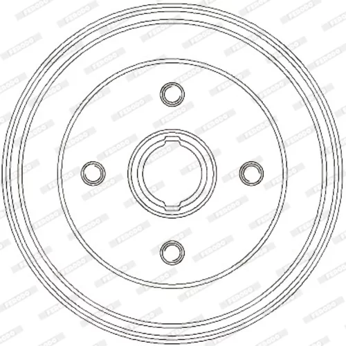 Brzdový bubon FDR329330 /FERODO/ - obr. 3
