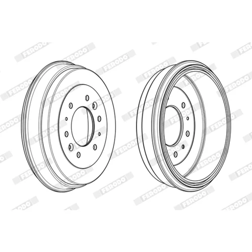 Brzdový bubon FDR329345 /FERODO/ - obr. 3