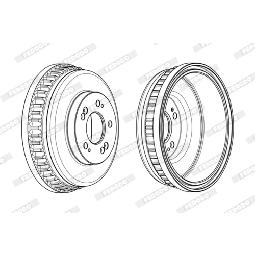 Brzdový bubon FDR329351 /FERODO/ - obr. 3