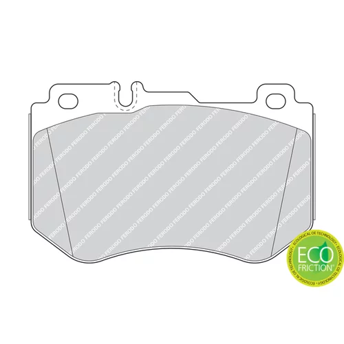 Sada brzdových platničiek kotúčovej brzdy FDB4607 /FERODO/ - obr. 1