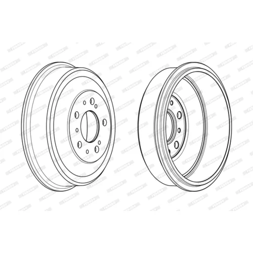 Brzdový bubon FDR329008 /FERODO/ - obr. 3