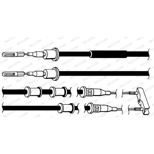 Ťažné lanko parkovacej brzdy FHB432115 /FERODO/ - obr. 1
