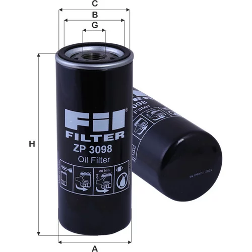 Olejový filter FIL FILTER ZP 3098