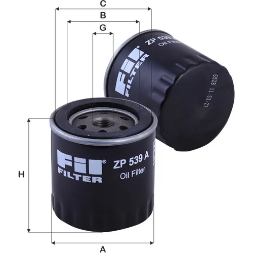 Olejový filter FIL FILTER ZP 539 A