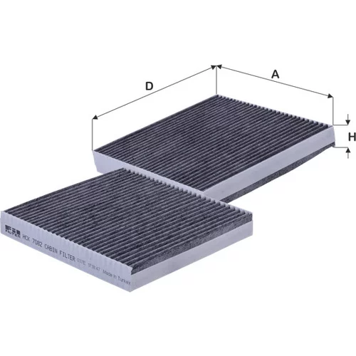 Filter vnútorného priestoru FIL FILTER HCK 7082