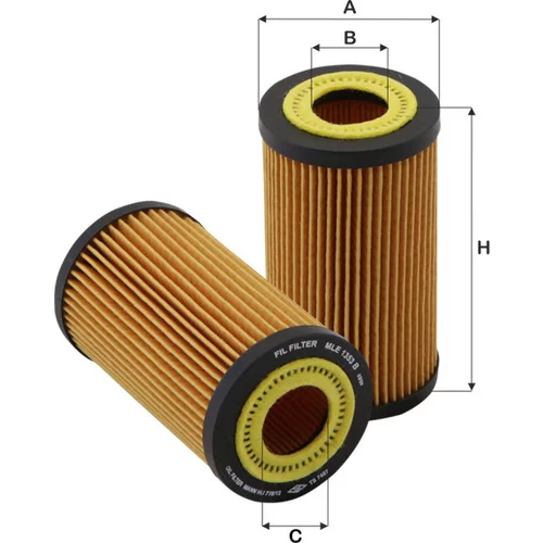 Olejový filter FIL FILTER MLE 1353 B