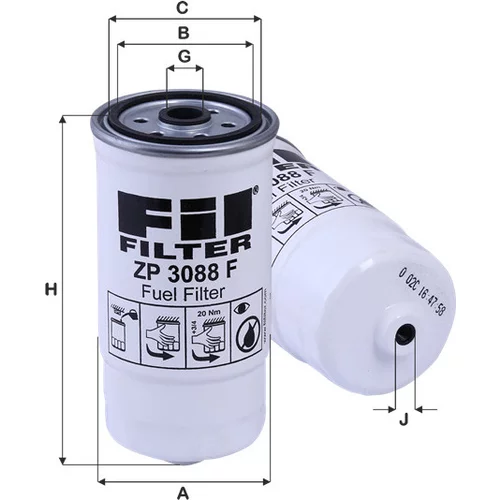 Palivový filter FIL FILTER ZP 3088 F