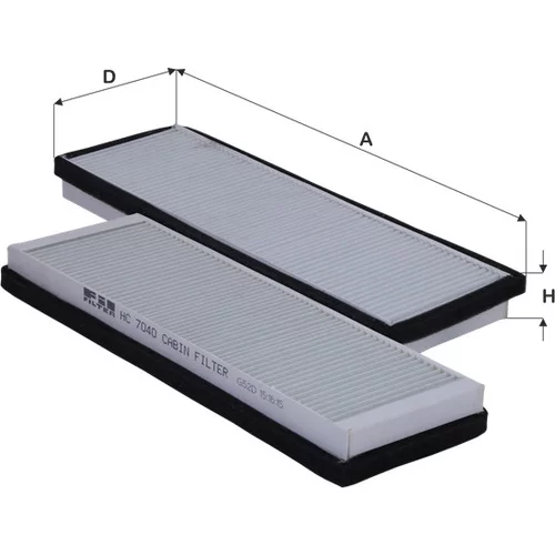 Filter vnútorného priestoru FIL FILTER HC 7040