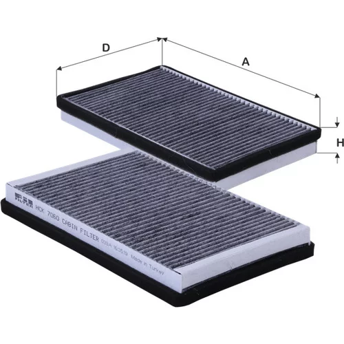 Filter vnútorného priestoru FIL FILTER HCK 7060