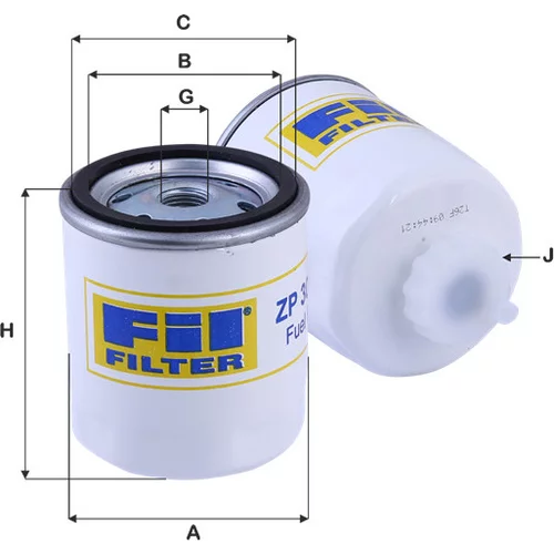 Palivový filter FIL FILTER ZP 3037 F