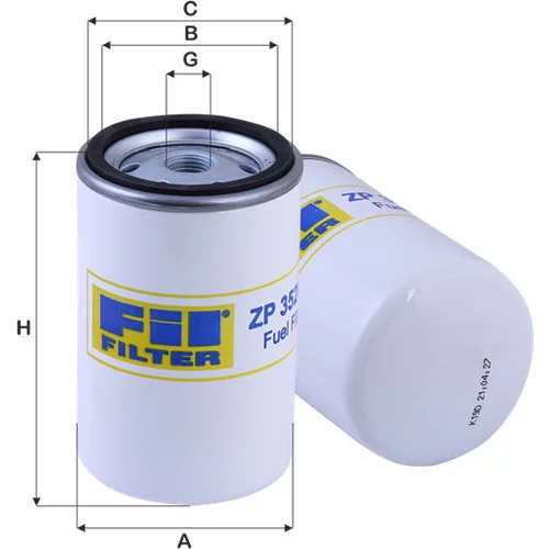 Palivový filter FIL FILTER ZP 3526 F