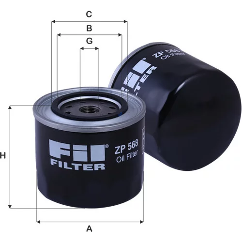 Olejový filter FIL FILTER ZP 568
