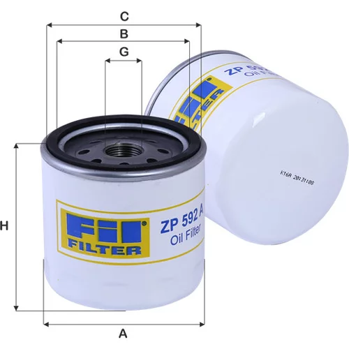 Olejový filter FIL FILTER ZP 592 A