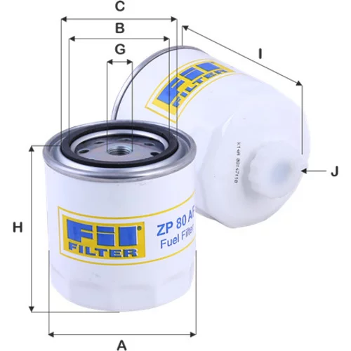 Palivový filter FIL FILTER ZP 80 AF