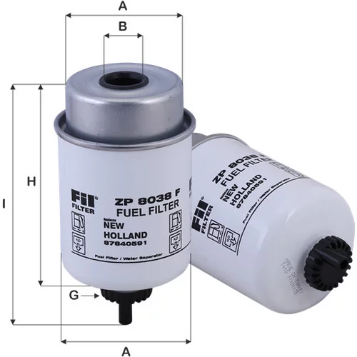 Palivový filter FIL FILTER ZP 8038 F