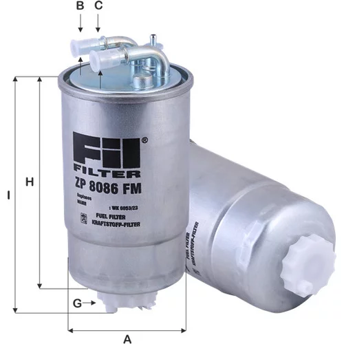 Palivový filter FIL FILTER ZP 8086 FM