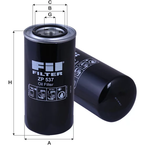 Olejový filter FIL FILTER ZP 537