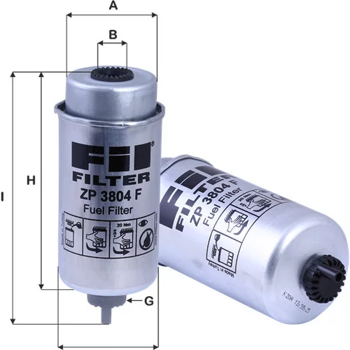 Palivový filter FIL FILTER ZP 3804 F