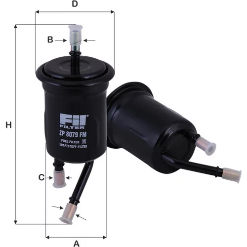 Palivový filter FIL FILTER ZP 8079 FM