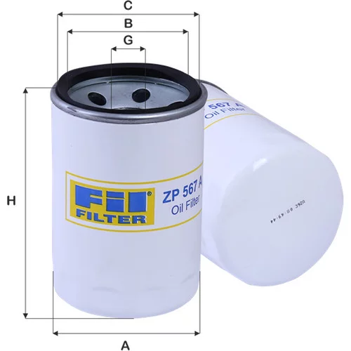 Olejový filter FIL FILTER ZP 567 A