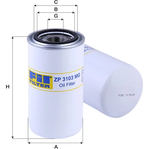 Olejový filter FIL FILTER ZP 3103 MG
