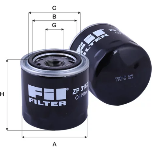 Olejový filter FIL FILTER ZP 3162