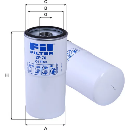 Olejový filter FIL FILTER ZP 76