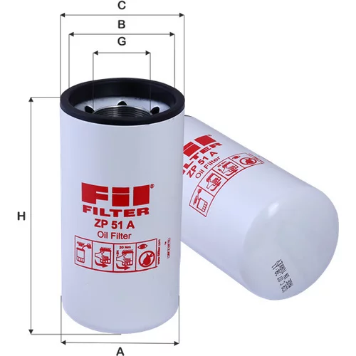 Olejový filter FIL FILTER ZP 51 A