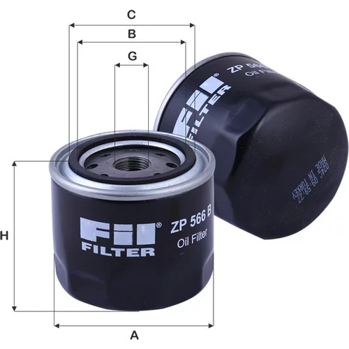 Olejový filter FIL FILTER ZP 566 B