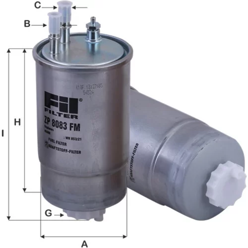 Palivový filter FIL FILTER ZP 8083 FM