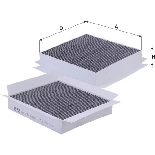 Filter vnútorného priestoru FIL FILTER HCK 7057