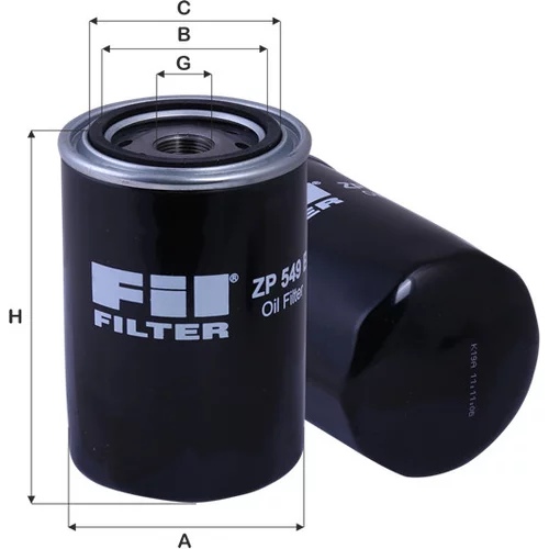 Olejový filter FIL FILTER ZP 549 B