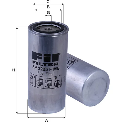 Palivový filter FIL FILTER ZP 3225 FMB