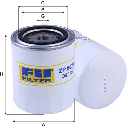 Olejový filter FIL FILTER ZP 502 B