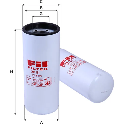 Olejový filter FIL FILTER ZP 51