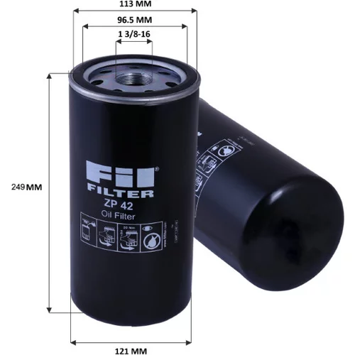 Olejový filter FIL FILTER ZP 42