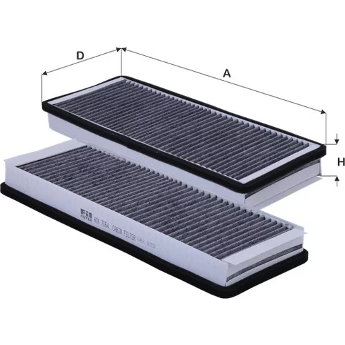 Filter vnútorného priestoru FIL FILTER HCK 7064