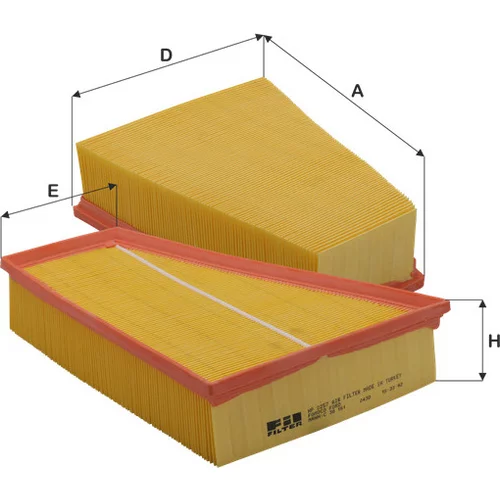 Vzduchový filter FIL FILTER HP 2257