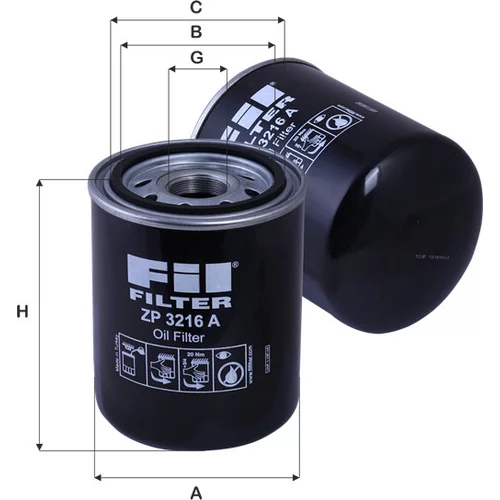 Olejový filter FIL FILTER ZP 3216 A