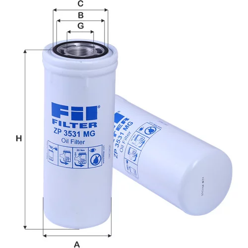 Olejový filter FIL FILTER ZP 3531 MG